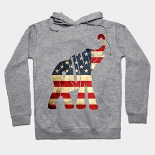 Elephant Lover USA Flag Patriot Hoodie